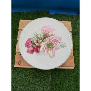 Antique Dresden Porcelain Cabinet Plate - (Floral Design)